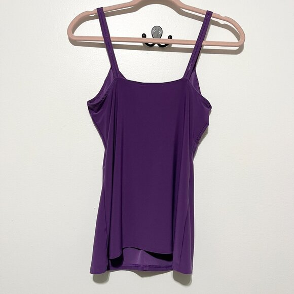 White House Black Market Womens Ruffle Tank Size S Purple Fairycore Whimsical - Picture 2 of 5